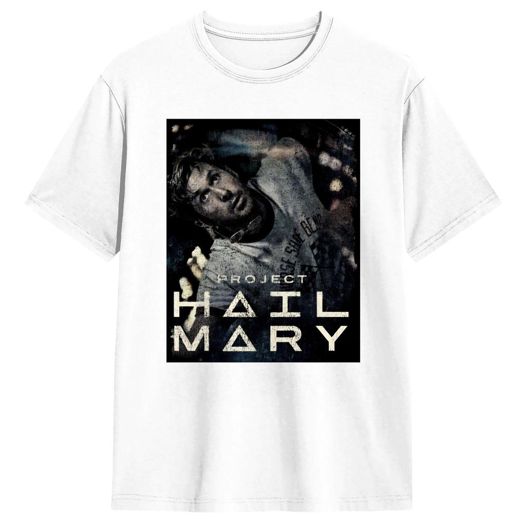 Men TShirts Project Hail Mary Amazing Cotton Tee Shirt Short Sleeve T Shirts Round Collar Clothes Printed