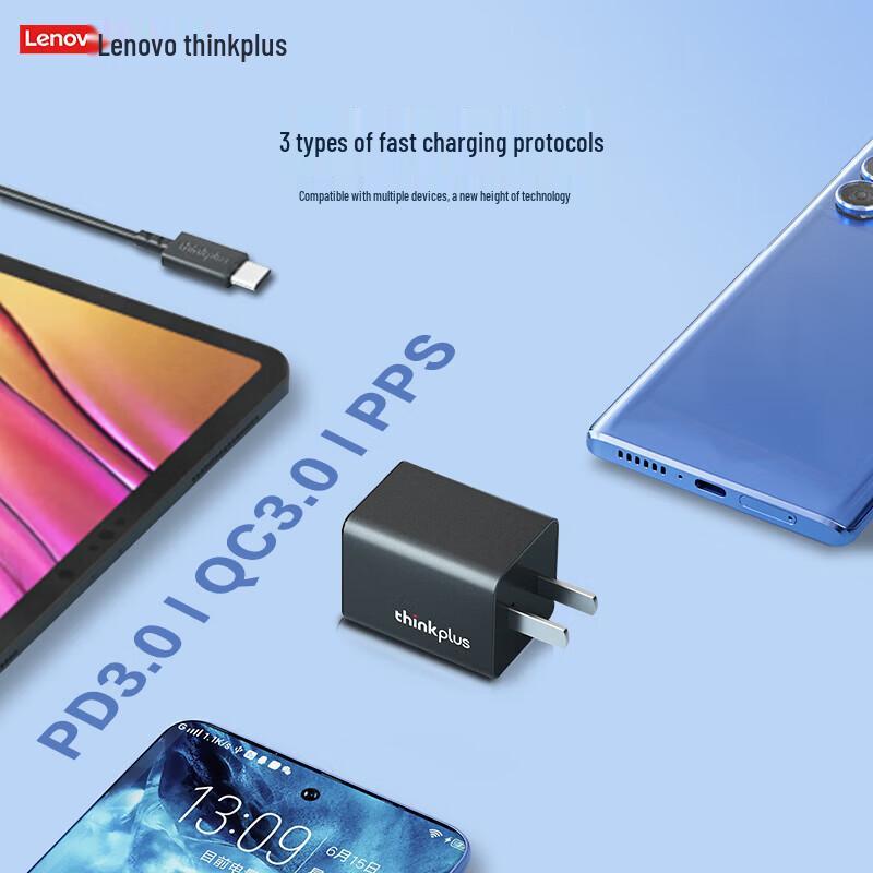 Lenovo thinkplus 65W GaN USB-C Mini Adapter