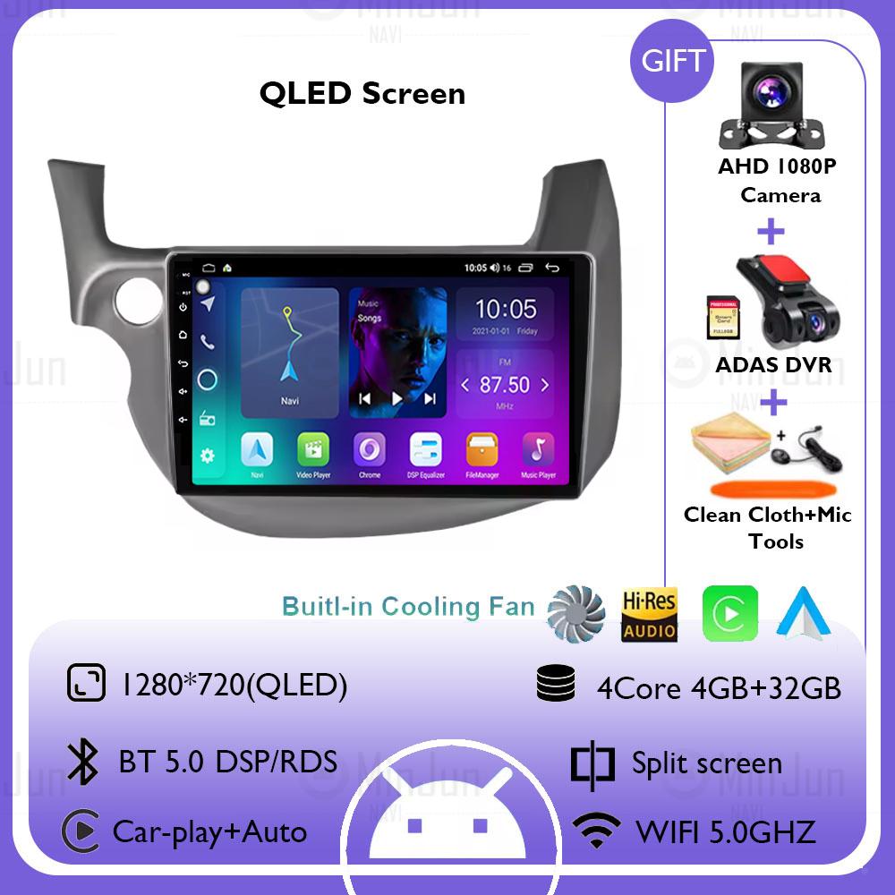 Android Car Radio For HONDA FIT JAZZ LHD 2007 - 2014 Carplay Auto Multimedia Player GPS Navigation DSP Stereo Intelligent System
