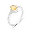 Silberring mit Citrin nano 1,113ct, Gewicht des Produkts 2,51 g (2172635)