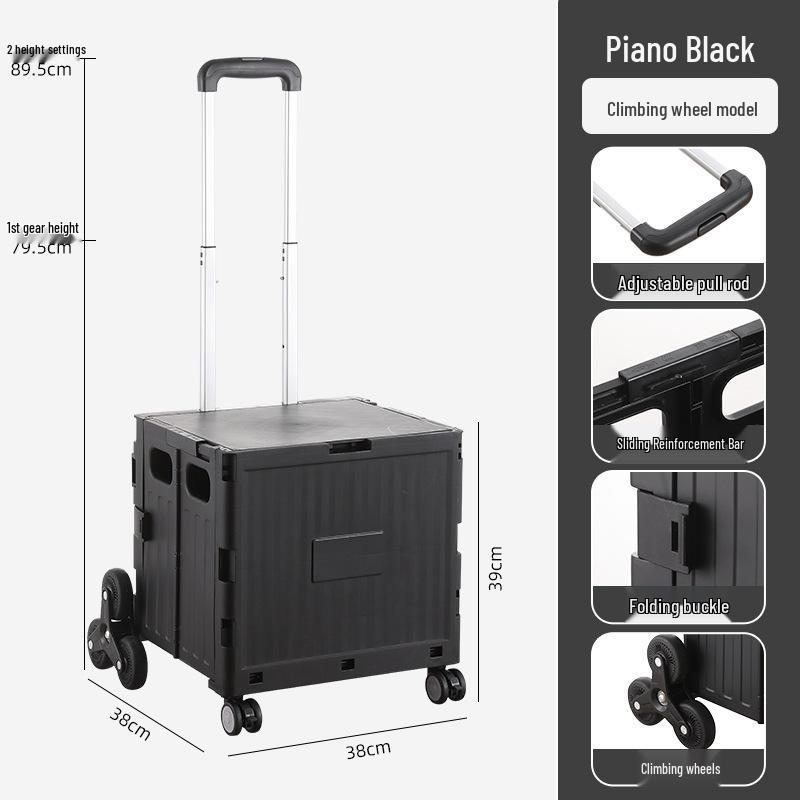 Portable Folding Mini Shopping Cart for Home and Camping Use