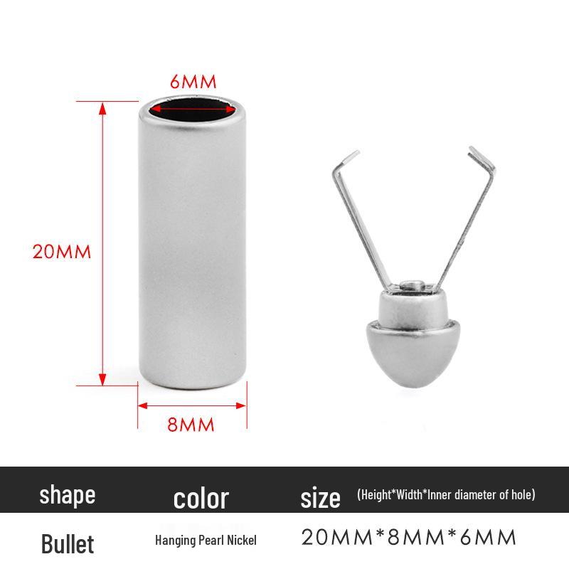 Metal Bell Clip Cord Pendant for Down Jackets and Hoodies with Removable Stopper Button
