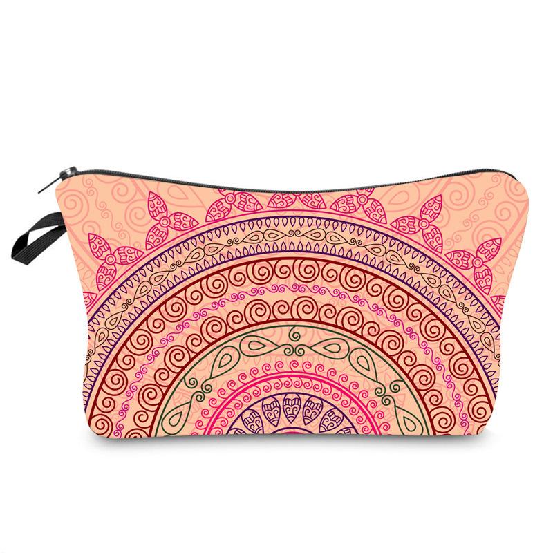 Makeup Flower Mandala Bag Multi Functional Travel Large Capacity Wash Storage