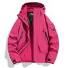 [Stall] Three-in-one Spring New Men's Mountain Style Hooded Tooling Jacket Jacket Men's and Women's Anti-wear