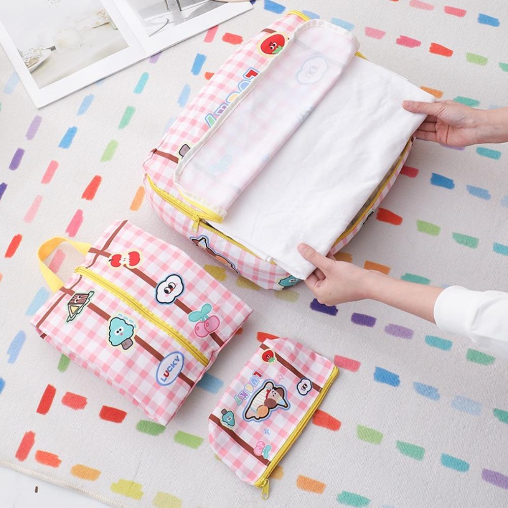 Large Capacity Cosmetic Organizer Handbag Waterproof Luggage Storage Bag  Clothes Underwear Shoes