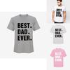 Dad Ever Best Printing Men Casual Tshirt Short Sleeve Summer Cotton Tee Tops