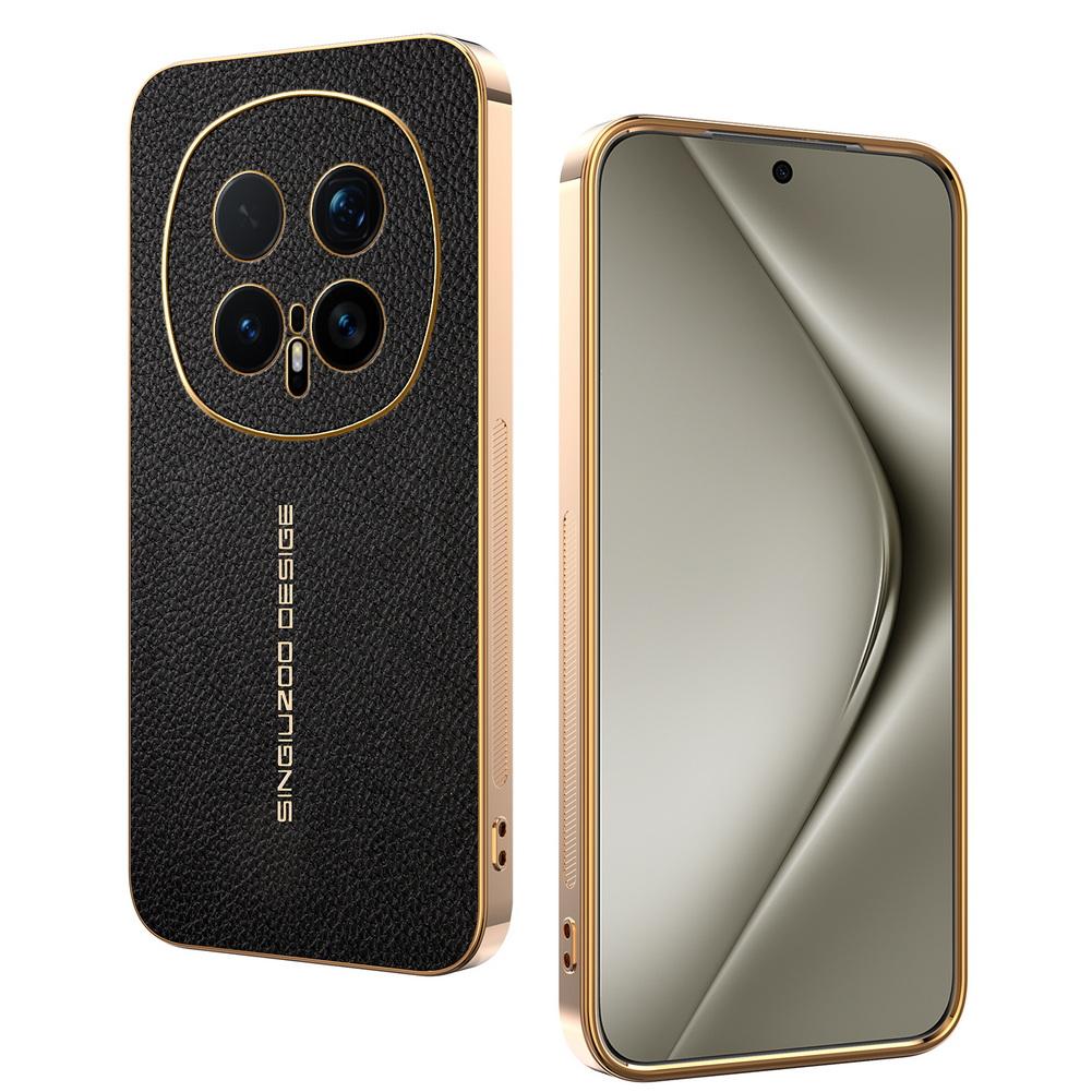 

Classic Lychee Leather Electroplated Frame Case For Honor Magic 8 Pro 7 pro 6 Lite 5 honor X9d X9c X7D X9B X8c X6c Protect Cover HONOR X5C Plus