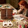 100Pcs Smooth Wooden Spindles And 2 Rings For Embroidery Thread Arrangement