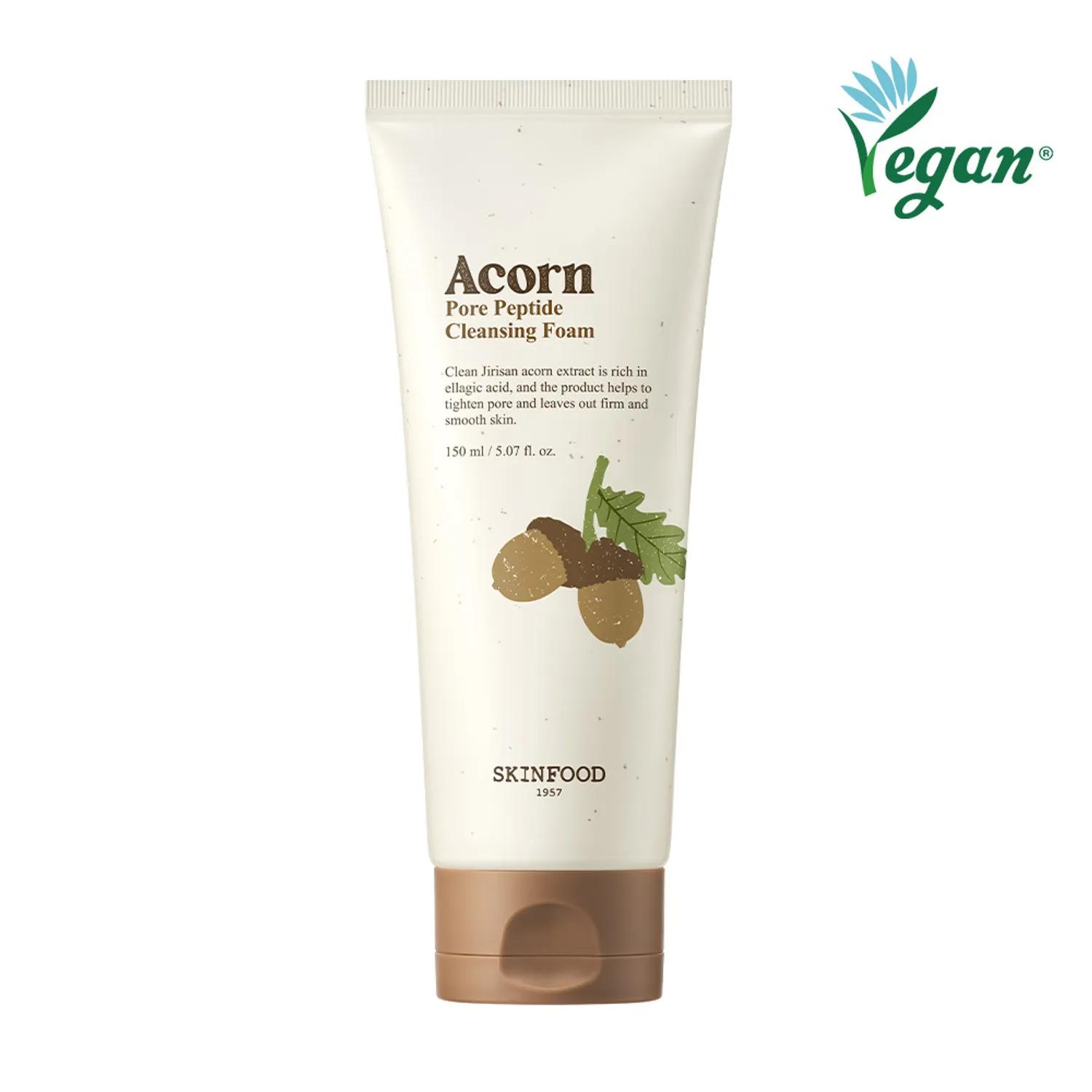 

SKINFOOD Acorn Pore Peptide Пенка для умывания 150мл