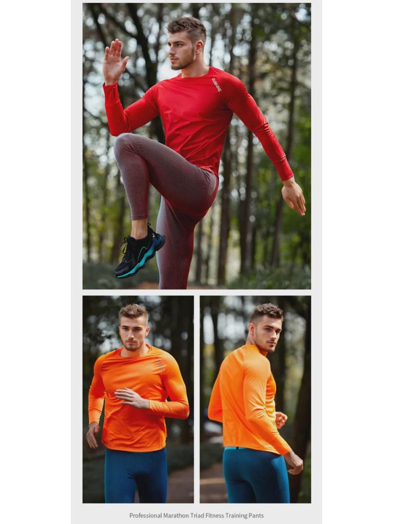 Ultra-Light Long-Sleeve Quick-Dry Running T-Shirt for Marathons