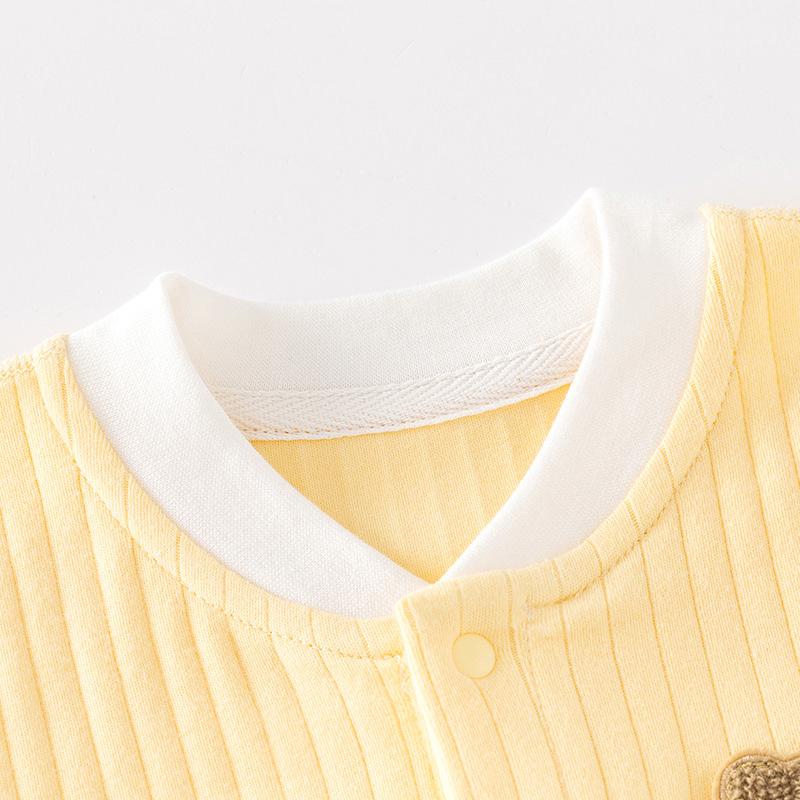 Tuta Pagliaccetto Neonato In Cotone | Manica Lunga Con Stampa Fumetto | Morbida E Comoda Per Bambini 0-24 Mesi