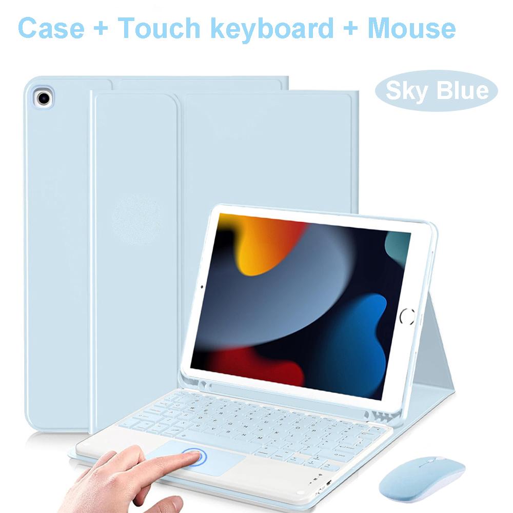 Case for iPad 7th 8th 9th 10.2-inch, Bluetooth Keyboard Case for Air 3rd Pro 10.5 Inch Magnetic Cover