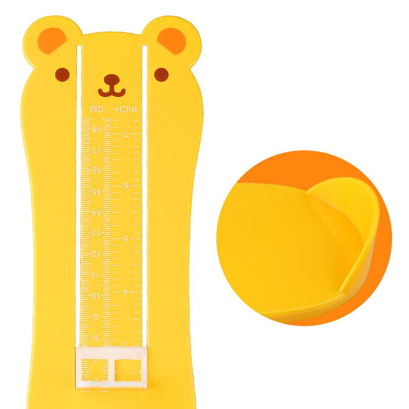 Adorable Bear Foot Measuring Tool for Kids Ages 0-8