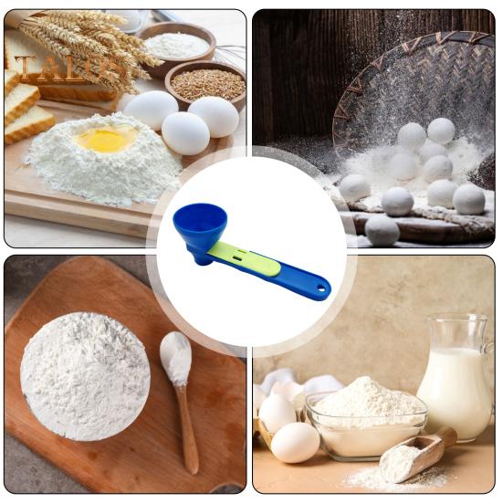 Trichter für Proteinpulver, Messlöffel, kein Verschütten, für Workout, Sportgetränke, Einhandbedienung, Fitness-Shake-Trichter, Zubehör