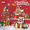 Woma Gingerbread Candy House with Lights - Christmas Building Blocks Set for Kids