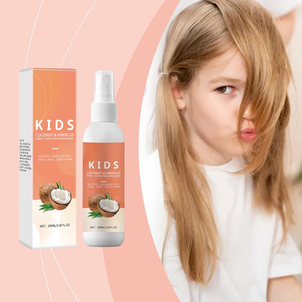 Kids' -tangling Hair Spray, Moisturizing, Smoothing, Shiny, Nourishing, And Gentle Hair Care Spray100ml