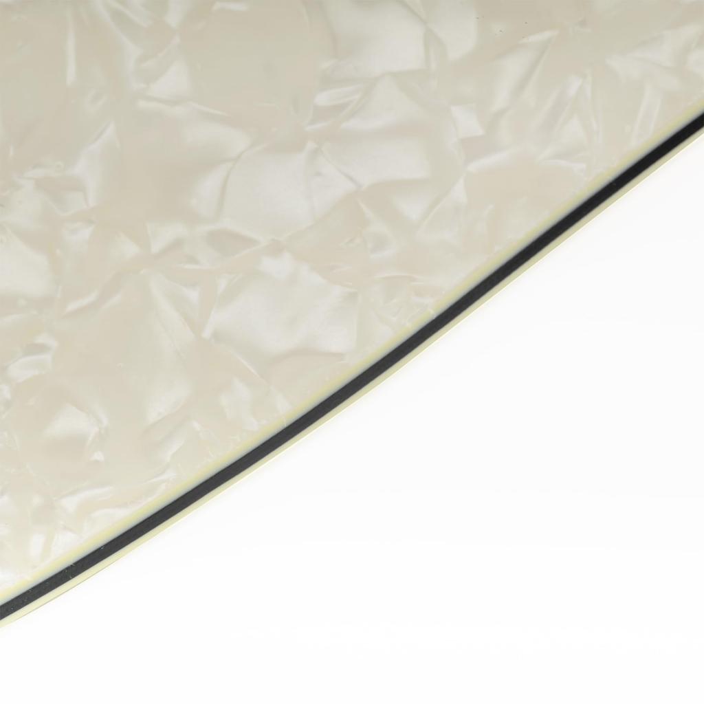 Musiclily Pro Precision Bass Aged White for MIJ Fender Precision Bass 13-Hole Pickguard, 4-Piece, Pearl, 4-String Japanese-Made