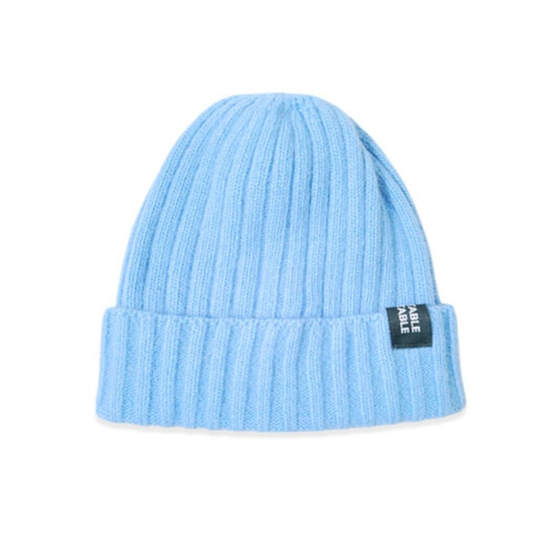 VEGETABLE TABLE Angora Wool Color Beanie Grey