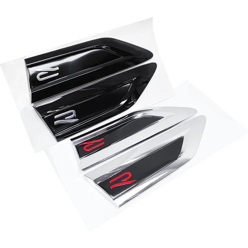 Valve Stems Caps 4Pcs Car Fender Side Emblem Bumper Strip Badge Sticker For Volkswagen VW Rline GTI 4MOTION Polo Golf Jetta Tigu zw7