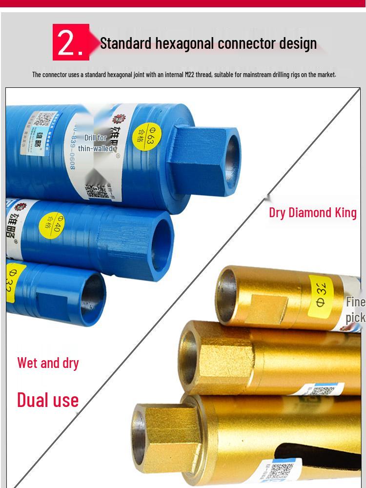 Xiong Lue Dry Diamond Core Drill for Concrete, Air Conditioning, and Water Drilling