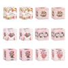 12pcs Colorful Snack Candy Boxes Cartoon Cookie Box Mother's Day Gift Boxes  Birthday Supplies