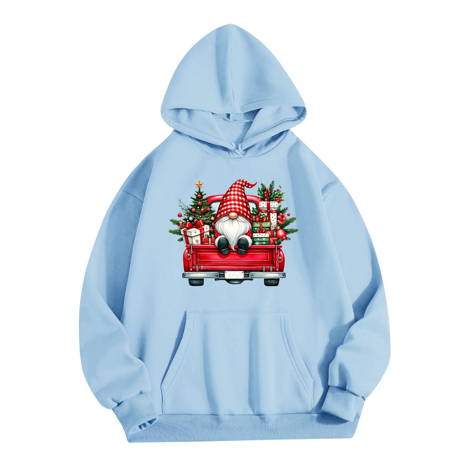 Женская однотонная толстовка с капюшоном и длинным рукавом с принтом M — фото 3