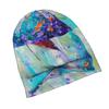 ZLIENSZUS Spring Flowers Knit Hat - Subtle, Soft Warm Winter Beanie, Versatile for Hairstyles, Cold-Weather Accessory Suitable for Daily Wear, Casual