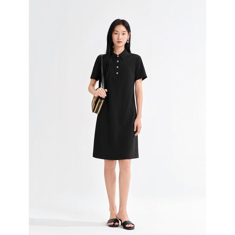Elegant French Style Lapel Waist-Cinching Dress