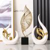 Modern High-end Luxury Ceramic Ornaments Artwork Home Livingroom Porch Figurines Decoration Cabinet Bookshelf Accessories Crafts