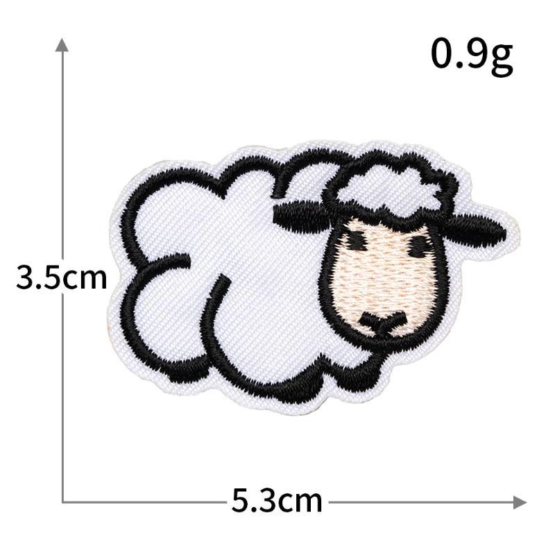 5/20 Stück Mini Süße Tiere Aufnäher Aufbügeln Stickerei Für Kleidung Cartoon Anime Aufnäher Für Kinderkleidung Applikationen Aufkleber T-Shirt