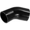 45 Grad 3,0 Zoll auf 3,5 Zoll Innendurchmesser 4-lagig Auto Winkelreduzierer Silikonschlauchkupplung Ladeluftkühlerrohr Ansaugrohr Schwarz 76-89mm Stilvolles Design