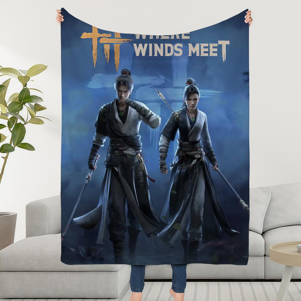 Winds Blanket Video Game Throw Super Meet Where Cosy Plush Living Room Sofa Couch Childish Birthday Gifts 30x40in