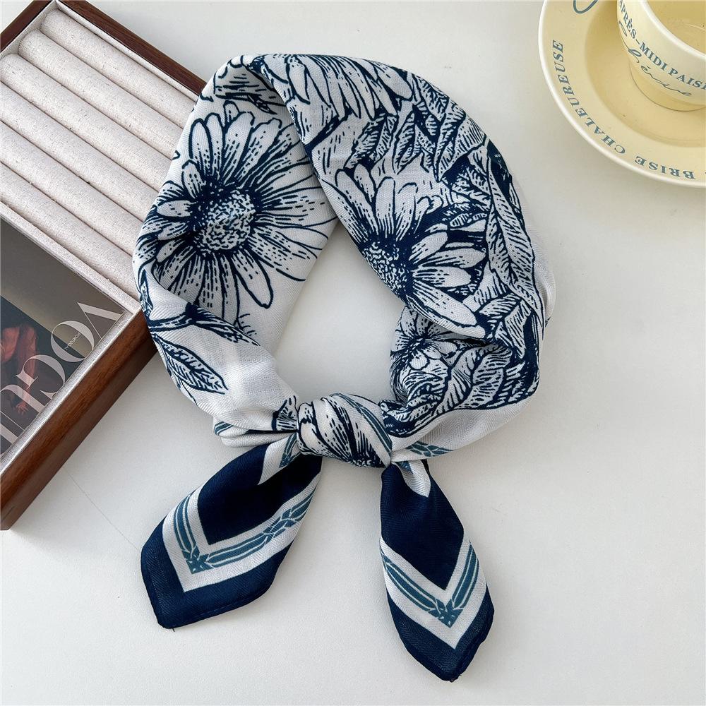 65*65cm Square Hair Scarf Cotton Bandanas Hairband Headband Hairscarf Headscarf Turban Shawl Wrap