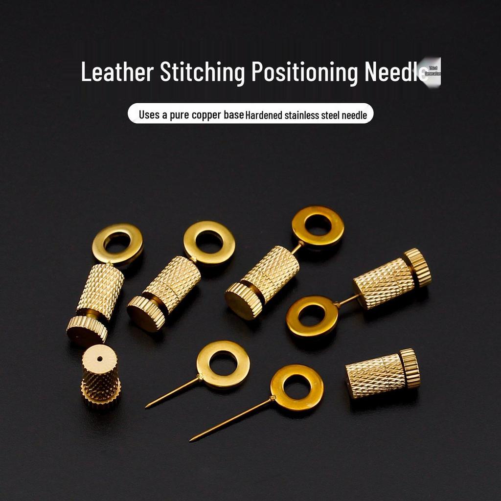 Third-Gen Stainless Steel Leather Stitching Positioning Needle for DIY Leatherwork