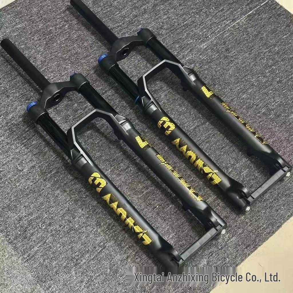 140mm Travel Adjustable Mountain Bike Suspension Fork with Lockable Aluminum Alloy Design
