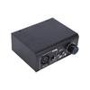 Microphone Preamplifier 1 Channel XLR Mic Preamp Adjustable Gain Balanced Phantom Power Low Noise Metal Shell