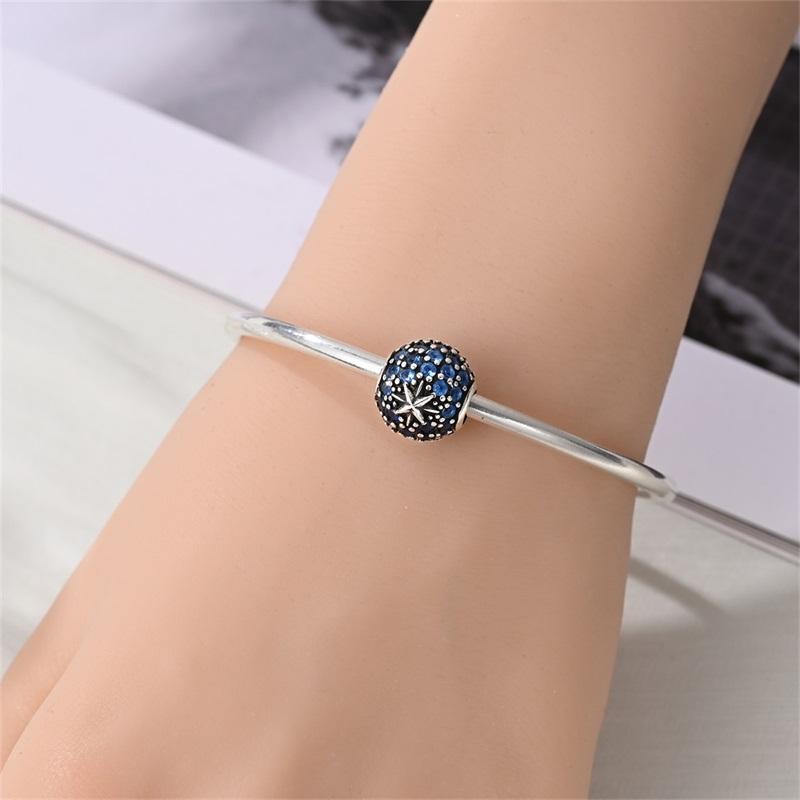 Originalcopper Charms Luxury Starry Sky Beads Fit Bracelet Diy Women Making Delicate Gift