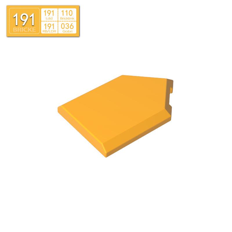 BRICKE 2x3 Light Blue Wedge Plate Compatible with LEGO 22385 Educational DIY Building Blocks 50g (approx. 96pcs)