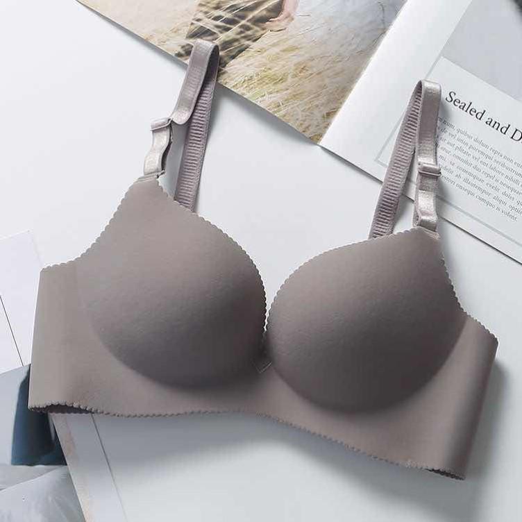 Seamless Wireless Bra: Soft Cotton, Thick Style for Small Bust Lift