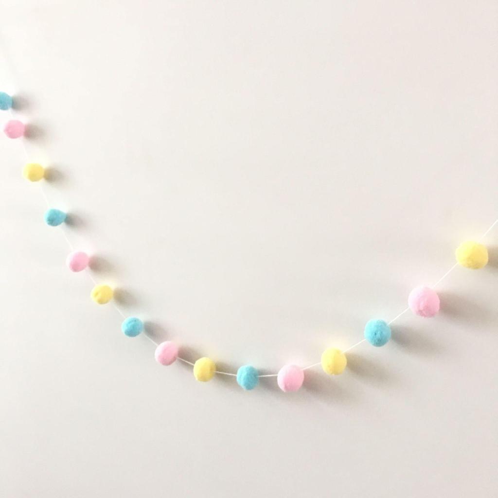 Macaron Color Ball Banner: Children's Room and Festival Hanging Decor