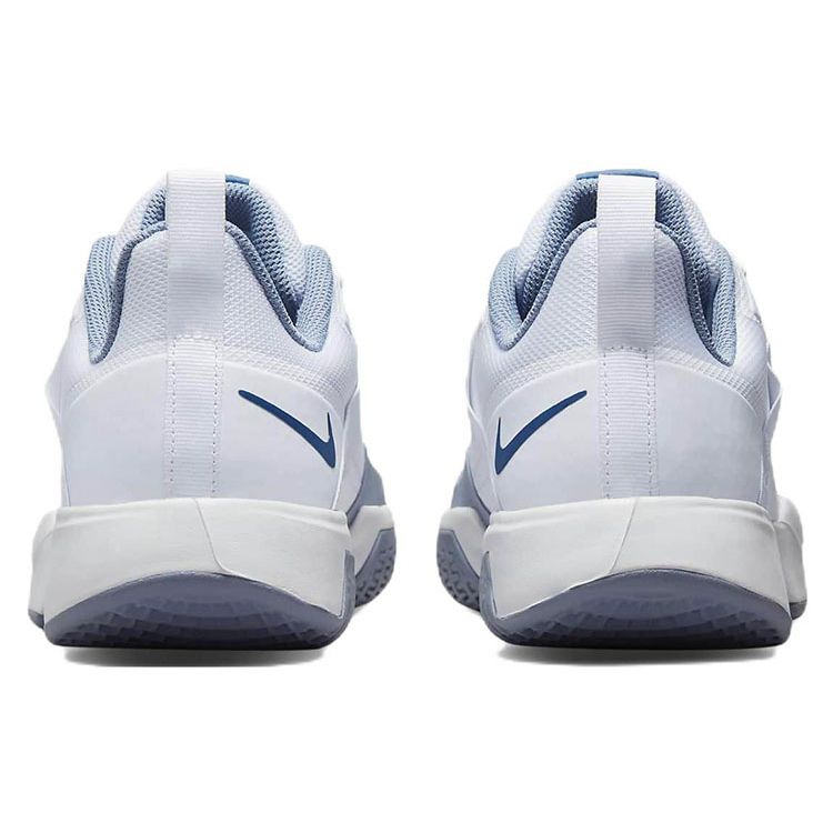 Nike Court Vapor HC Hard Court Fabric Shock Absorption Slip Resistant Durable Low Top Tennis Shoes Men Sneakers White Blue DC3432-111