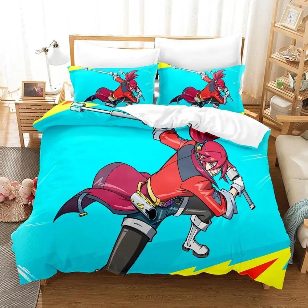 Anime Game Hi-Fi Rush Bedding Set Duvet Cover Bed Set Quilt Cover Pillowcase Comforter King Queen Size Boys Adult Bedding Set