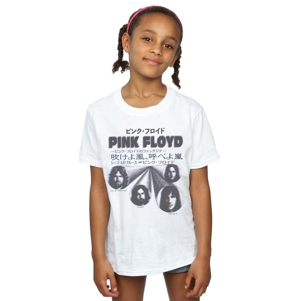 Pink Floyd Girls Japanese Cover Cotton T-Shirt