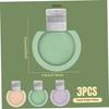 3pcs 90ml Travel Container Wide Mouth Leak Proof Travel Bottle Inverted In Reusable Silicone Travel Toiletries Bottle