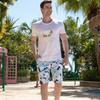 Beach Pants Men'S Printed Five-Point Beach Shorts Loose Casual Beach Pants Quick-Drying Surf Shorts