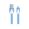 Flat Micro USB Cable 1.8M Wire for Phone Fast Charging Blue