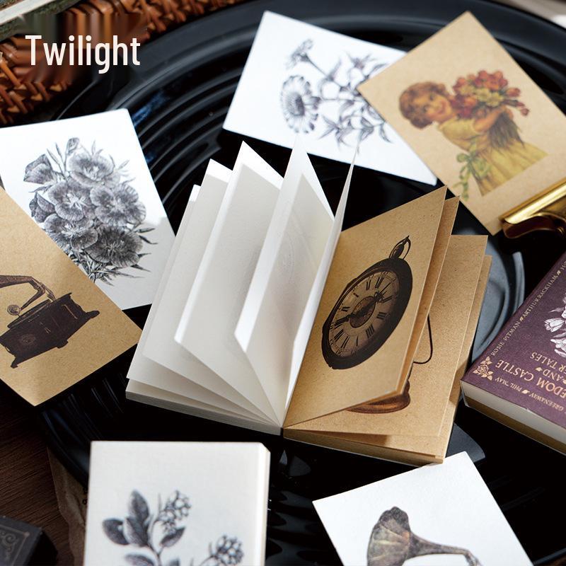 Twilight Bean Journal Sticker Set: Flowing Years & Fragmented Shadows Series - 8 Styles for Collage & Decoration