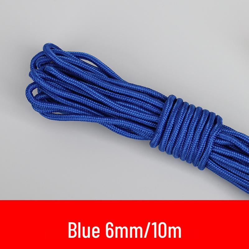 Rutschfeste, Verschleißfeste Handgewebte Nylon-Wäscheleine zum Trocknen von Kleidung & Steppdecken – Strapazierfähiges Outdoor-Seil