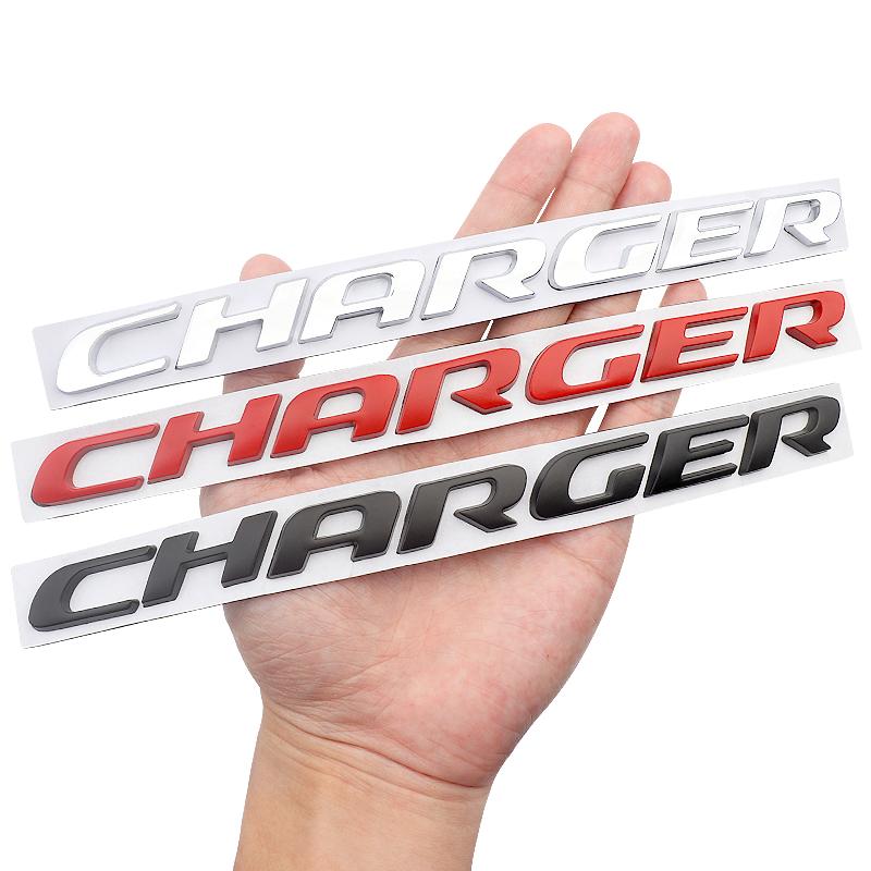 3D Metal Charger Badge Emblem Car Stickers Fender Decals Car Styling For Dodge Charger Dart Caliber Journey Auto Accessories LL1