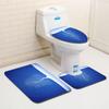 Christmas Bathroom Floor Mat Toilet Three-Piece Set
